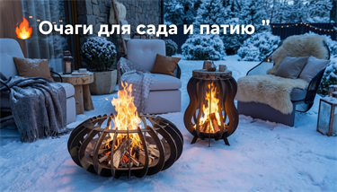 Очаги для сада и патио