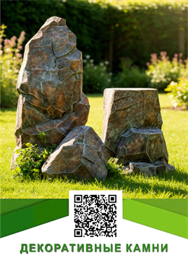Декоративные камни из стеклопластика