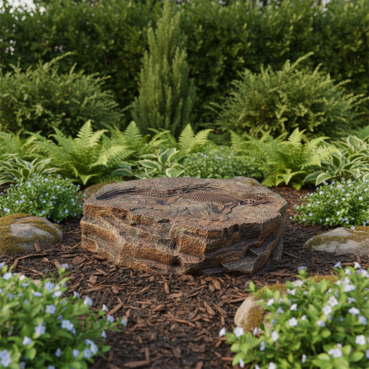 Камень люк с ихтиозавром U07245 U07245 - фото 119921