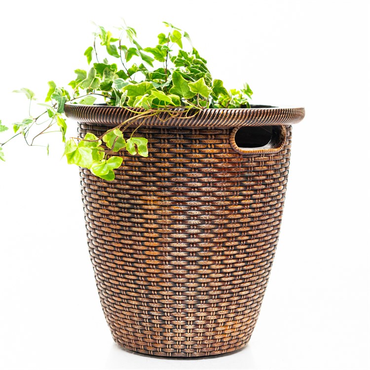 кашпо плетёное U09458 полистоун