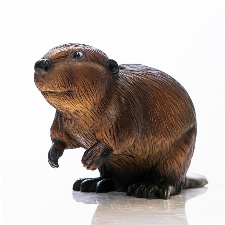 Фигура садовая Бобёр малый U09389 стеклопластик h=35 см U09389 - фото 123272
