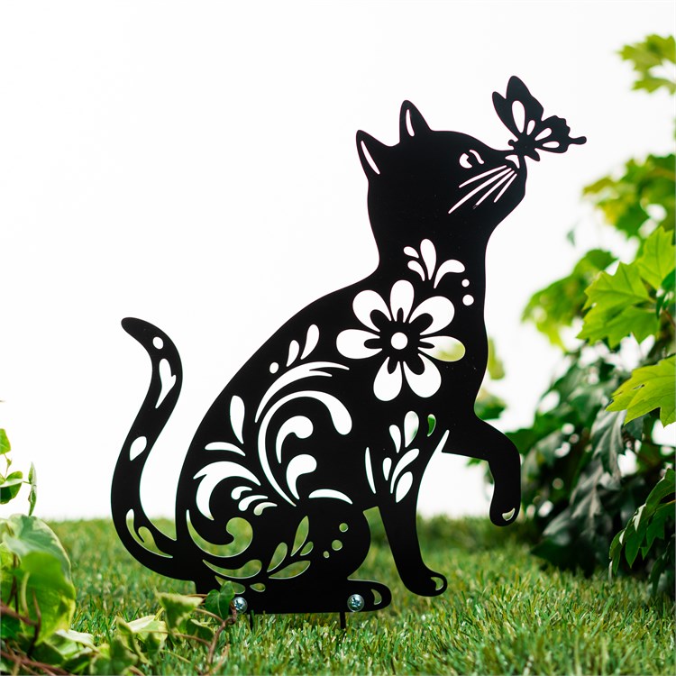 фигура садовая Кошка с бабочкой 801-500R