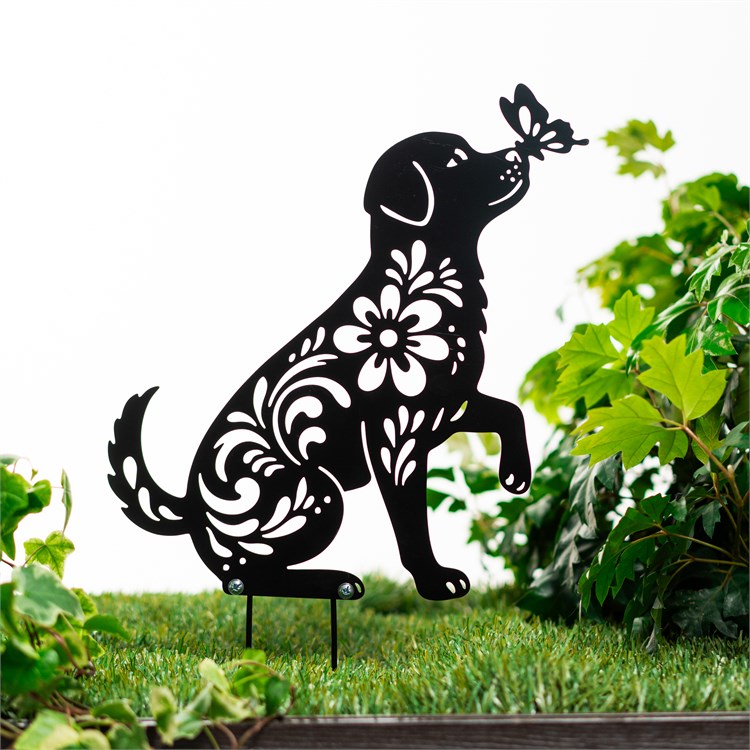 фигура садовая Собачка и бабочка 801-505R