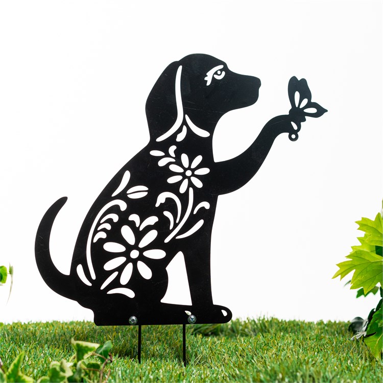 фигура садовая Собачка и бабочка 801-511R