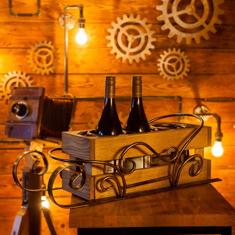 Сани подставка для бутылок