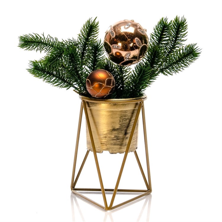 Подставка для цветов лофт 66-602 металлическая d=12см 66-602 - фото 64190