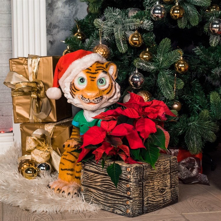 Кашпо для цветов тигр