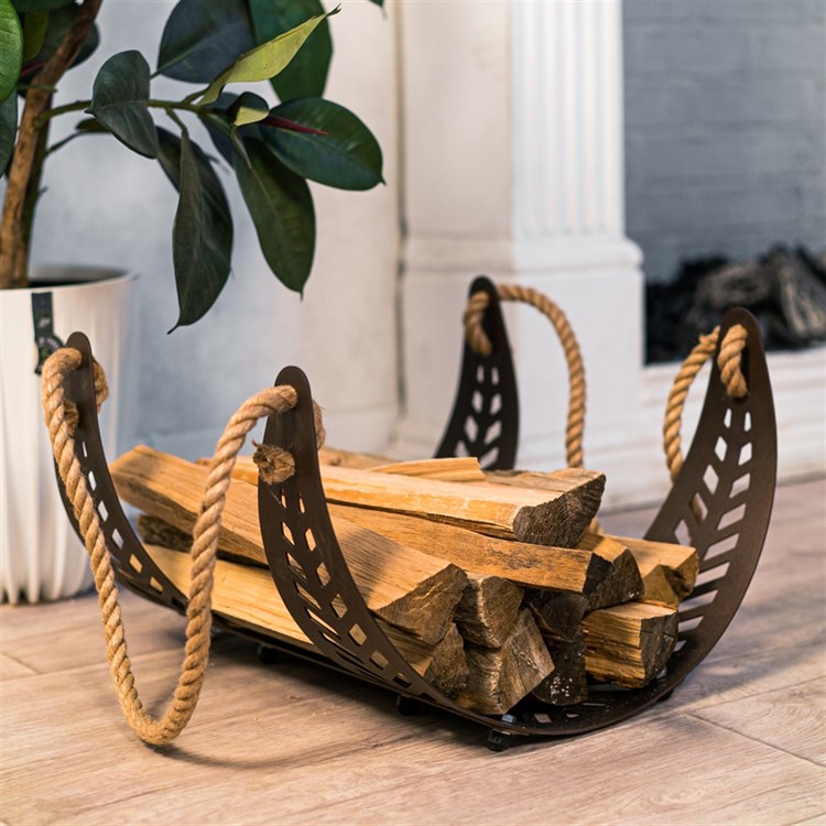 Дровница из металла