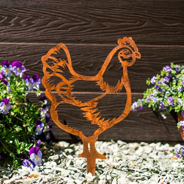 {{photo.Alt || photo.Description || 'Металлическая садовая декоративная фигура 801-150 Курица'}}