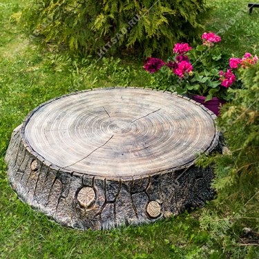 {{photo.Alt || photo.Description || 'Декоративная крышка люка большая Спил дуба U09108 стеклопластик, ширина 121 см'}}