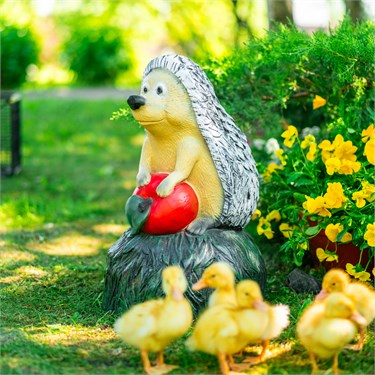 {{photo.Alt || photo.Description || 'Крышка декоративная для септика Ёж с яблоком U09174 стеклопластик, ширина 30 см'}}