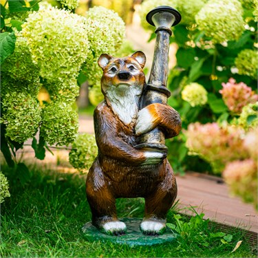 {{photo.Alt || photo.Description || 'Садовый светильник Медведь F07124 полистоун h=70 см'}}