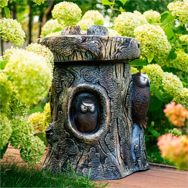{{photo.Alt || photo.Description || 'Декоративный фонтан для сада с совой U07936 стеклопластик, высота 80 см'}}