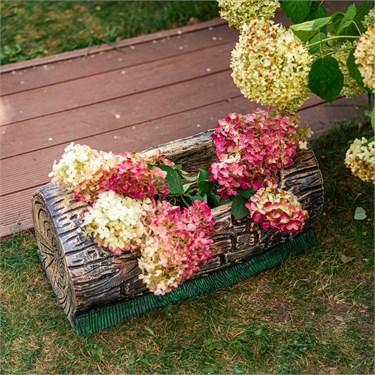 {{photo.Alt || photo.Description || 'Кашпо для садовых растений Бревно малое U07943 стеклопластик L=61 cм'}}