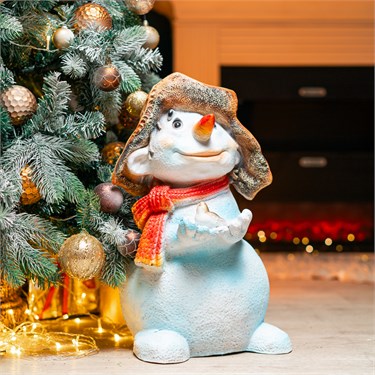 {{photo.Alt || photo.Description || 'Декоративная фигура Снеговик с птичкой F03181 полистоун h=50 см'}}