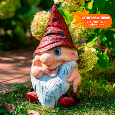 {{photo.Title}} {{photo.Alt || photo.Description || 'Садовая фигура Гном F08468 полистоун h=40 см'}}