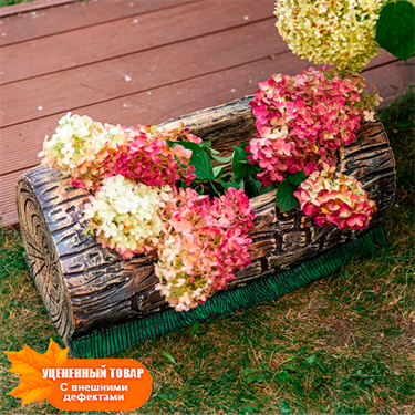 {{photo.Title}} {{photo.Alt || photo.Description || 'Кашпо для садовых растений Бревно малое U07943 стеклопластик L=61 cм'}}