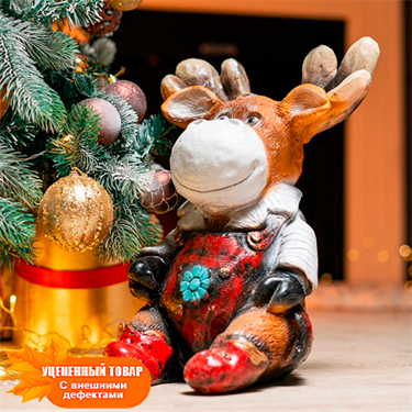 {{photo.Title}} {{photo.Alt || photo.Description || 'Садовая фигура Лосёнок F08530 полистоун'}}