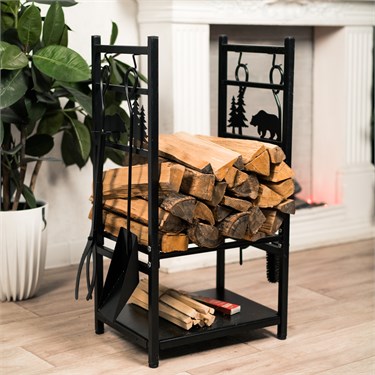 {{photo.Alt || photo.Description || 'Дровница для камина разборная 103-208R-B металл'}}