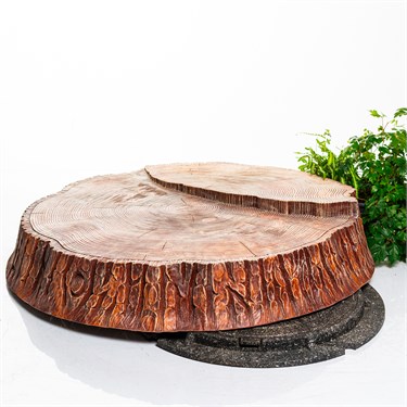 {{photo.Alt || photo.Description || 'Крышка люка большая Спил кедра U09444 стеклопластик d=120 см'}}