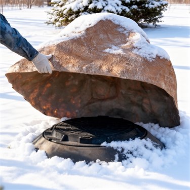 {{photo.Alt || photo.Description || 'Декоративная крышка на люк Песчаник U07956 стеклопластик'}}