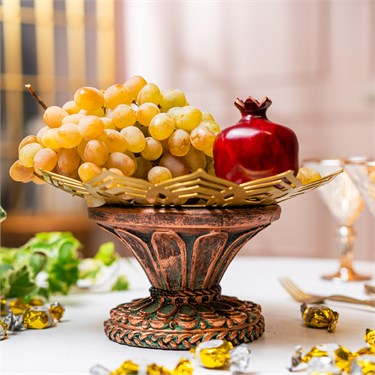 {{photo.Alt || photo.Description || 'Фруктовница Византия U09419 полистоун, металл'}}