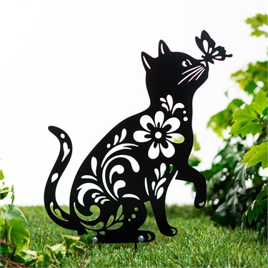 {{photo.Alt || photo.Description || 'Декоративная разборная фигура для сада Кошка с бабочкой 801-500R h=30 см металл'}}