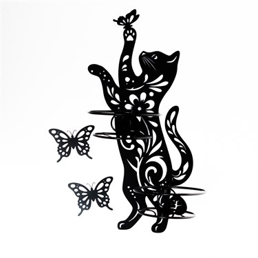 {{photo.Alt || photo.Description || 'Подставка настенная для двух растений Кошка с бабочками 150-238R со съёмными корзинами d=12 см'}}