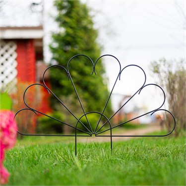 {{photo.Alt || photo.Description || 'Заборчик садовый 1 секция 58-427B металл 74*58 см'}}