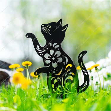 {{photo.Alt || photo.Description || 'Декоративная разборная фигура для сада Кошка 801-502R h=29 см металл'}}