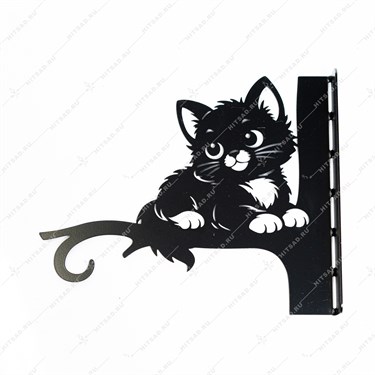 {{photo.Alt || photo.Description || 'Кронштейн для кашпо с растениями Котёнок 201-061B металл 22*2*18 см'}}