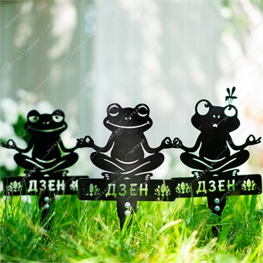 {{photo.Alt || photo.Description || 'Декоративные фигуры для сада 3 шт Лягушки 100-014K металл'}}