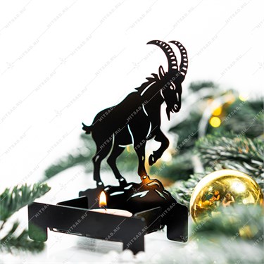 {{photo.Alt || photo.Description || 'Подсвечник интерьерный Год Козы 730-306 металл 7*5*13 см'}}