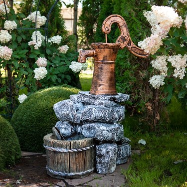 {{photo.Alt || photo.Description || 'Фонтан декоративный садовый &quot;Колонка&quot; U08398, стеклопластик, высота 90 см'}}