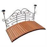 Мостик с фонарями садовый центр