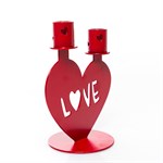 подсвечник в форме сердца