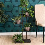 металлическая напольная подставка 401-026 цв.коричневый