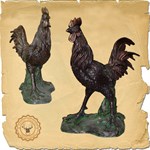 Бронзовая скульптура петух