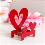 подсвечник 730-055 цв.красный