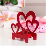 подсвечник в форме сердец