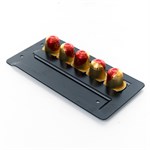 металлический настенный органайзер для капсул с кофе