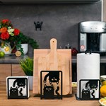 металлические кухонные аксессуары