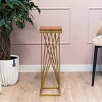 подставка из металла и дерева