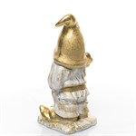гном F09319 цв.белый с золотом