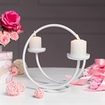 подсвечник 603-02 цв.белый