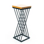 подставка из металла и дерева