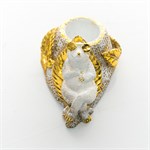 покраска белый с золотом