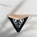 Настенная полка дерево и металл 660-508B 660-508B - фото 104544