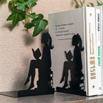 ограничители книг на полке цв.черный