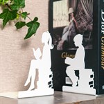 ограничители для книг цв.белый